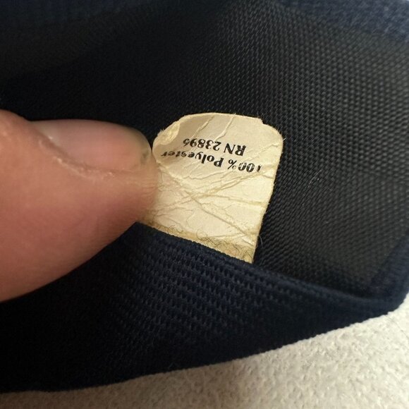 Vintage Navy Blue 615 Collection Mens Tie 100% Polyester - Picture 2 of 4